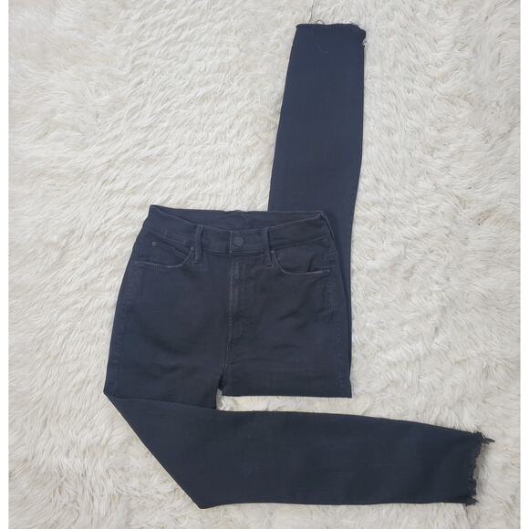 Mother Stunner Zip Ankle Step Fray Black 26 / 2 - Picture 2 of 11